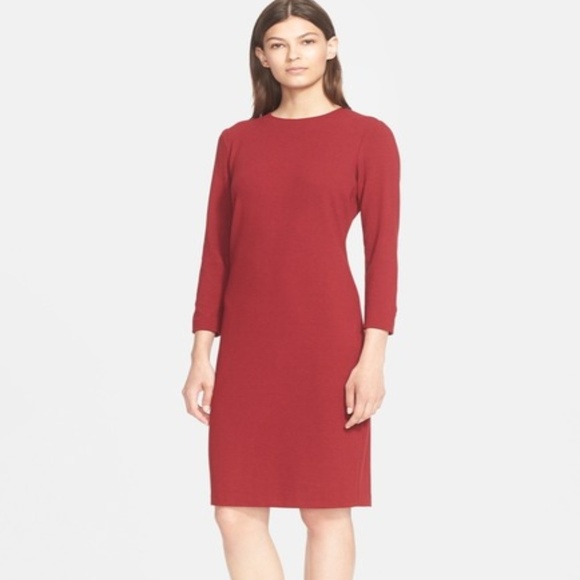 Vince Dresses & Skirts - Vince Crimson Stretch Knit Sheath Dress